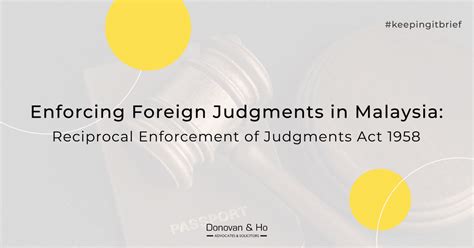 cfg legal in malaysia|Enforcing a Foreign Judgment in Malaysia .